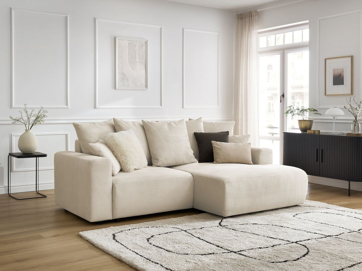 canape d angle convertible coffre atilla velours cotele