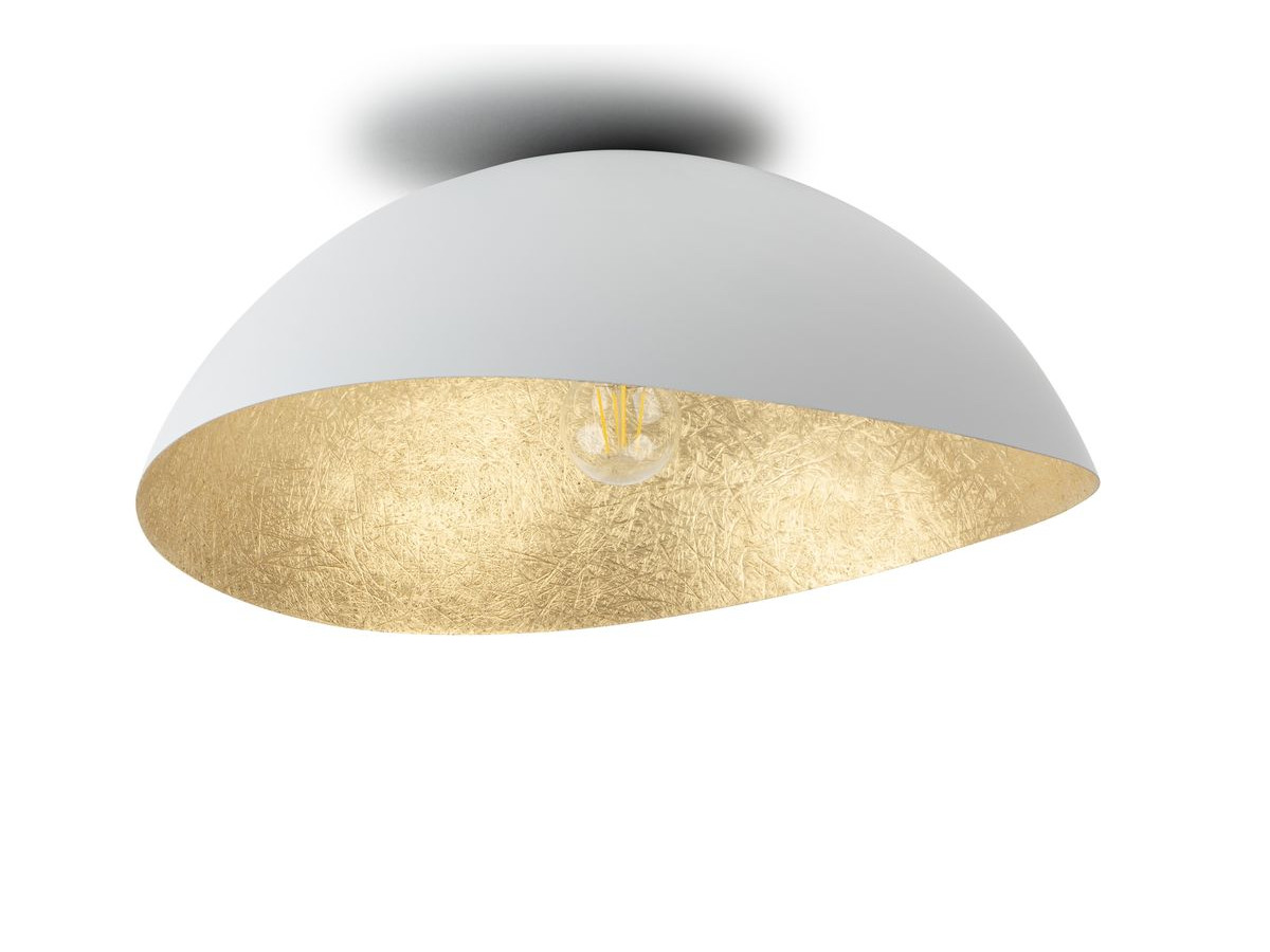 plafonnier altea bicolore blanc en acier