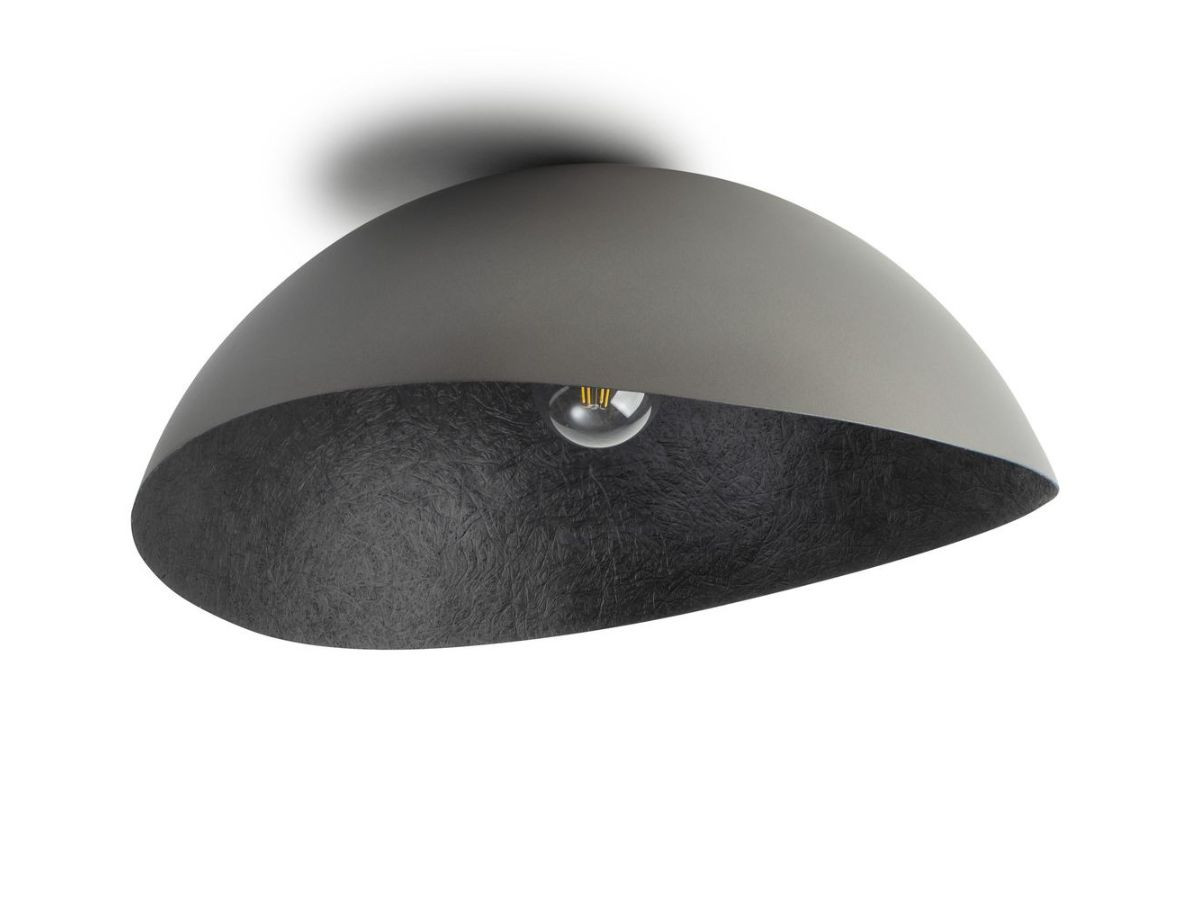 plafonnier altea bicolore gris en acier